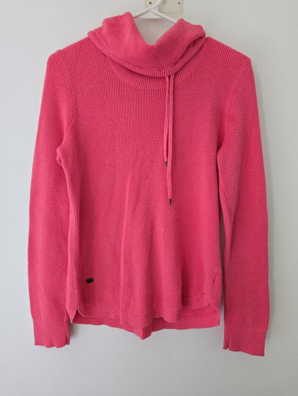 Lauren Ralph Lauren Long Sleeve Waffle Knit Cowl Neck Top